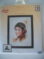 Borduurpakket jonge Indianen Vrouw Squaw - Lanarte - Nieuw, Ophalen of Verzenden, Nieuw, Handborduren, Borduurpakket