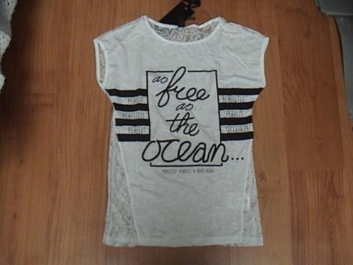 JILL / SHOEBY wit NIEUW t-shirt met zwarte opdruk van tekst, Kinderen en Baby's, Kinderkleding | Maat 158, Nieuw, Meisje, Shirt of Longsleeve