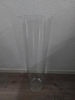 Hoge vaas transparant. Hoog 70cm, Huis en Inrichting, Woonaccessoires | Vazen, Ophalen, Overige kleuren, 50 tot 75 cm, Glas