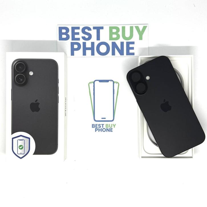 iPhone 16 256GB zwart /zeer net /100% batt /garantie, Telecommunicatie, Mobiele telefoons | Apple iPhone, Zo goed als nieuw, 256 GB