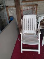 4 st. Tuinstoelen met verstelbare leuning, Ophalen, Gebruikt, Aluminium, Inklapbaar