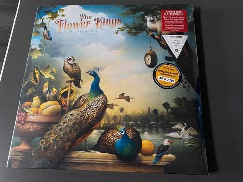 the flower kings - by royal decree 3 LP + 2 CD ltd yello set, Cd's en Dvd's, Vinyl | Hardrock en Metal, Nieuw in verpakking, Ophalen of Verzenden