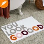 Badmat Antislip - Douchemat - Badkamermat - WC Mat - You Loo, Verzenden, Wit, Nieuw, Badmat