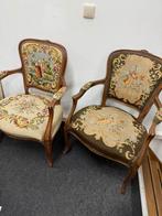 Antieke fauteuils (set van 2), Gebruikt, Twee, Bruin, Ophalen of Verzenden