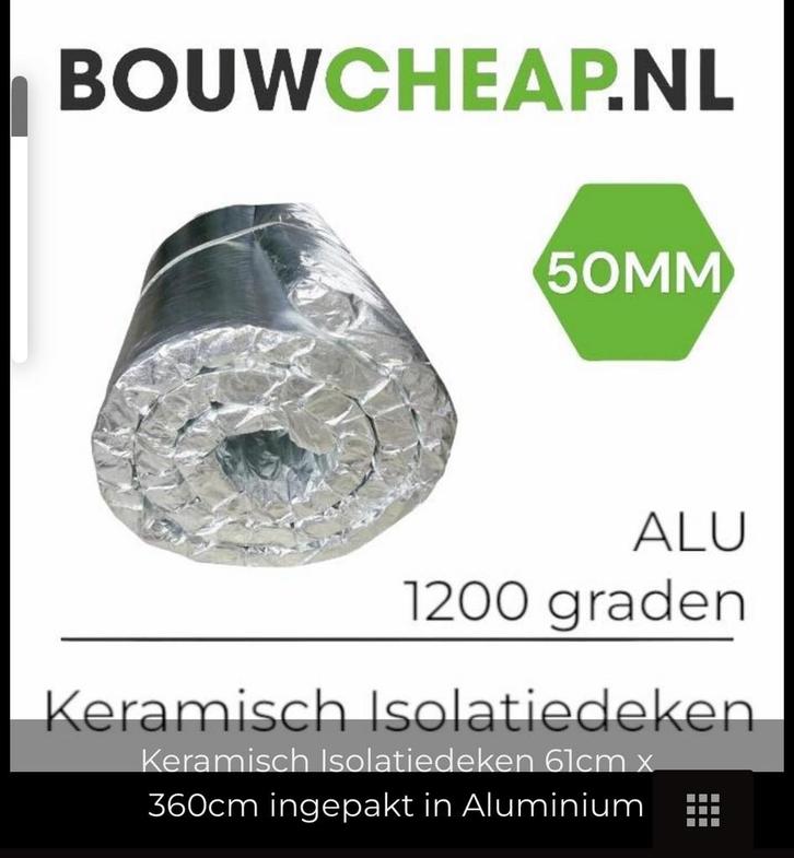 Isolatie brandwerende 5 cm dikte geschikt voor binnenwanden, Doe-het-zelf en Verbouw, Isolatie en Afdichting, Nieuw, Overige materialen