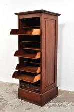 Vintage archiefkast eiken roldeurkast kast ca 1890, Ophalen of Verzenden, Gebruikt, 25 tot 50 cm, 50 tot 100 cm