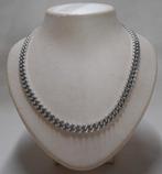 Zilveren zware gourmet schakel ketting nr.1566