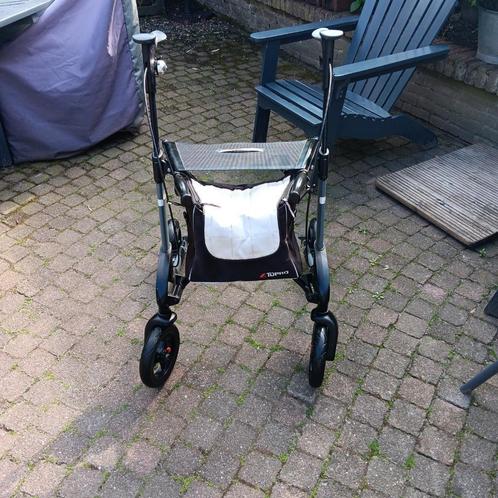 Rollator Topro Troja 2G maat M kleur Grijs met rugsteun, Diversen, Rollators, Zo goed als nieuw, Lichtgewicht, Opvouwbaar, Ophalen