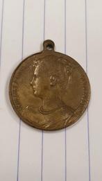 Medaille Inhuldiging Wilhelmina 1898, Postzegels en Munten, Penningen en Medailles, Ophalen of Verzenden, Brons, Nederland