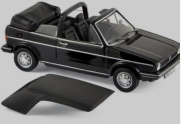 Volkswagen Golf Cabriolet 1981 ZWART 1/43 NOREV ref: 840074, Hobby en Vrije tijd, Modelauto's | 1:43, Nieuw, Auto, Norev, Verzenden