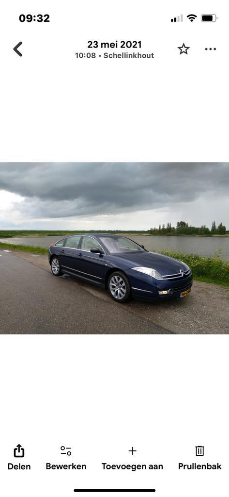 Citroën C6 2.7 Hdif V6 AUT 2006 Blauw, Auto's, Citroën, Particulier, C6, Diesel, F, Sedan, Automaat, Geïmporteerd, Blauw, Beige