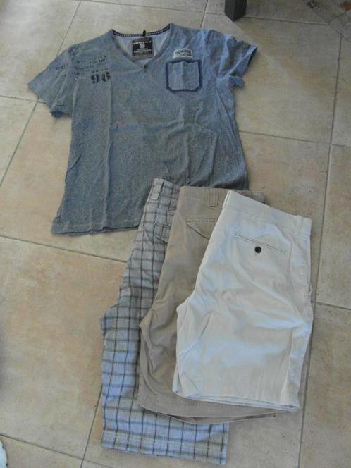 3 x heren korte broek 50  52  mt L en shirt Twinlife, Kleding | Heren, Broeken en Pantalons, Zo goed als nieuw, Maat 52/54 (L)