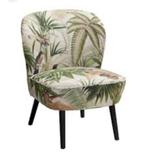Fauteuil met jungle print, Huis en Inrichting, Fauteuils, Ophalen, Minder dan 75 cm, Nieuw, 50 tot 75 cm
