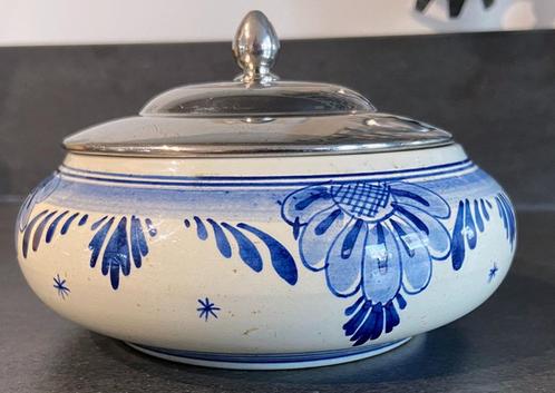 Defts Blauw schaaltje met dekseltje, Antiek en Kunst, Curiosa en Brocante, Ophalen