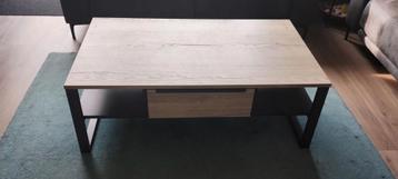 Salontafel MDF Eikenlook met Lade beschikbaar voor biedingen