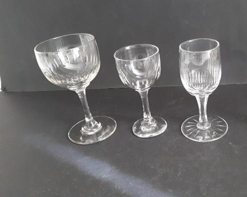 Antieke Glazen amandel slijpsel  Model nr. 4, Verzamelen, Glas en Borrelglaasjes, Zo goed als nieuw, Overige typen, Ophalen of Verzenden