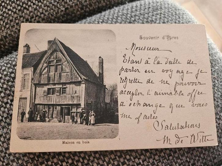 d'Ypres  Maison en bois 1900, Verzamelen, Ansichtkaarten | België, Ophalen of Verzenden