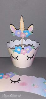 Unicorn Traktatie/Naamslinger/Versiering, Ophalen of Verzenden, Nieuw, Knutselwerk