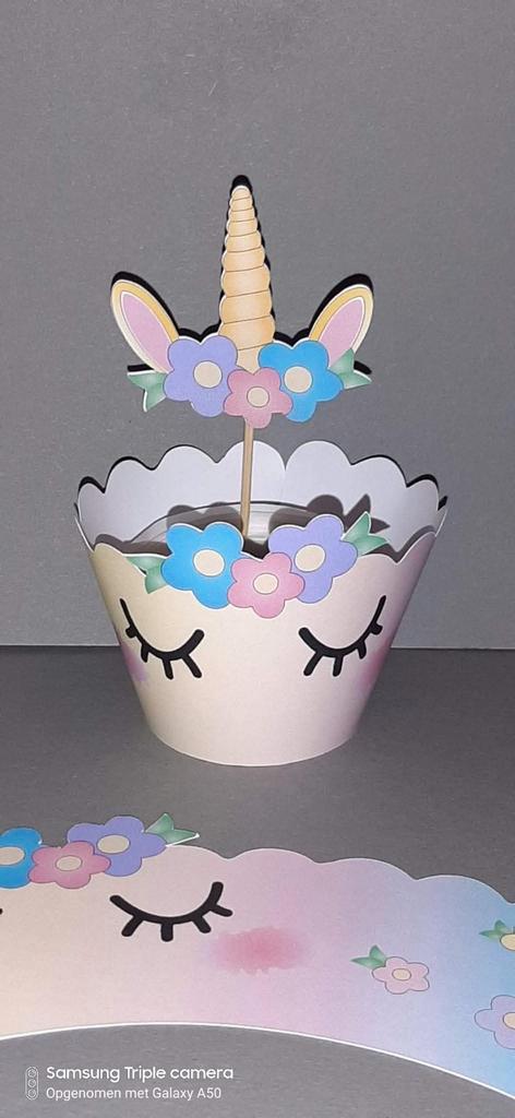 Unicorn Traktatie/Naamslinger/Versiering, Hobby en Vrije tijd, Knutselen, Nieuw, Knutselwerk, Ophalen of Verzenden