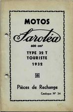 Sarolea 32 T 600 cc pieces de rechange onderdelenboek (SR03), Ophalen of Verzenden, Overige merken