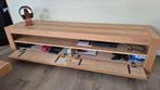Massief eiken TV meubel - 196x45x49,5 cm, Ophalen, 150 tot 200 cm, Eikenhout, Zo goed als nieuw