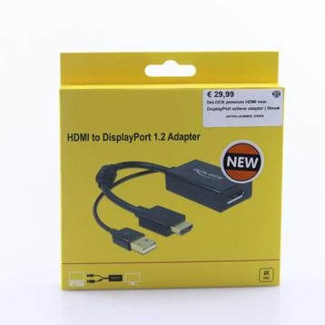 DeLOCK premium HDMI naar DisplayPort actieve adapter | Nieuw beschikbaar voor biedingen