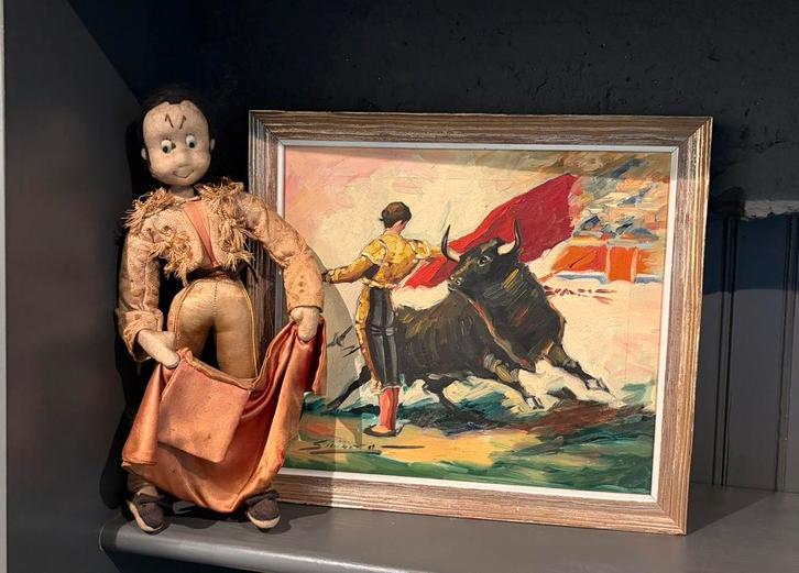 Klumpe Roldan matador pop en schilder door E. Boyer Fisher, Antiek en Kunst, Curiosa en Brocante, Ophalen of Verzenden