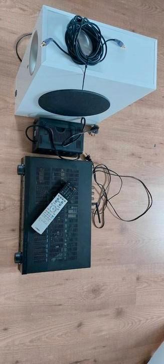 Yamaha 5.1  surround (3D en 4k) MusicCast en basbox, Audio, Tv en Foto, Versterkers en Receivers, Gebruikt, 120 watt of meer, Denon