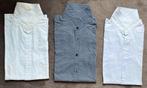 3 nette blauwe overhemden lange mouw, maat XL, Ophalen, Zo goed als nieuw, Blauw, Halswijdte 43/44 (XL)