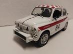 Fiat Abarth 850 TC Rally white 1961 Solid metal 1:18 KRD, Ophalen of Verzenden, Zo goed als nieuw, Auto, Solido