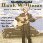 Hank Williams – The Legendary Hank Williams CD, Cd's en Dvd's, Cd's | Country en Western, Zo goed als nieuw, Verzenden