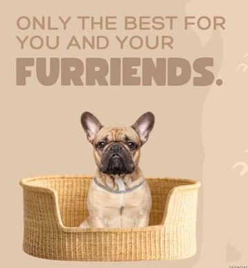 Hand made hondenmand dog basket beschikbaar voor biedingen