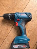 Bosch GSB 18V-21 Schroefboormachine met Accu's en L-Boxx, Ophalen, Variabele snelheid, Minder dan 400 watt, Zo goed als nieuw