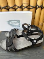 Ongedragen zwarte leren Wolky sandalen Maat 42, Kleding | Dames, Schoenen, Wolky, Zwart, Nieuw, Sandalen of Muiltjes