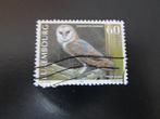 Postzegel Vogel: Kerkuil uit Luxemburg, Ophalen of Verzenden, Gestempeld, Dier of Natuur