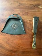 Antieke Art Deco tafelschuier en blik, Ophalen of Verzenden
