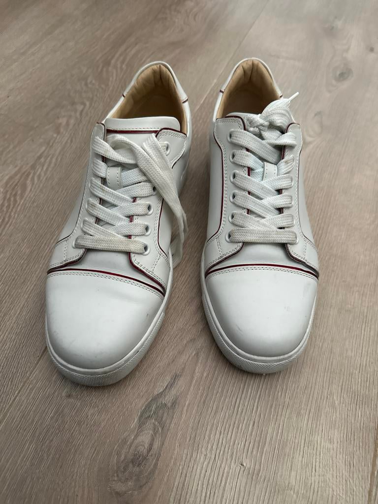 Witte Christian Louboutin sneakers maat 37, Ophalen of Verzenden, Gedragen, Wit, Sneakers of Gympen