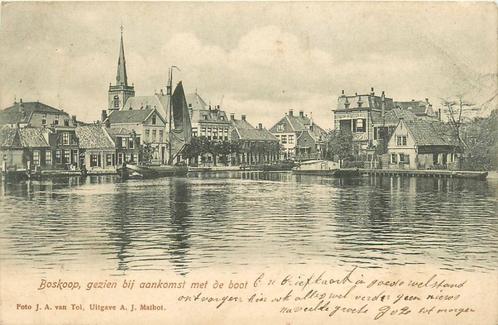 (388-152-011) Boskoop Gezien bij aankomst met de boot, Verzamelen, Ansichtkaarten | Nederland, Zuid-Holland, Ophalen of Verzenden