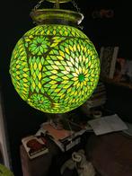 Groene mozaïek hanglamp - 25x35cm - Goede staat, Ophalen, Gebruikt, Glas, Minder dan 50 cm