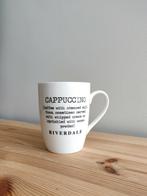 Cappuccino mok zwart wit Riverdale, Ophalen of Verzenden, Zo goed als nieuw, Overige stijlen, Kop(pen) en/of Schotel(s)