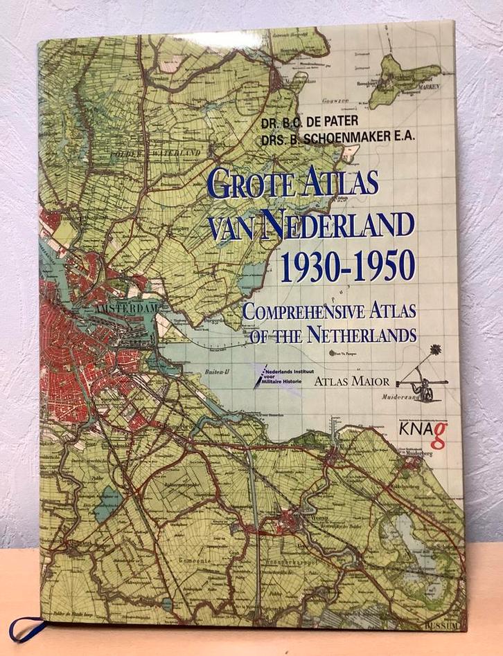GROTE ATLAS VAN NEDERLAND 1930 - 1950, Boeken, Atlassen en Landkaarten, Zo goed als nieuw, Overige atlassen, Wereld, 1800 tot 2000