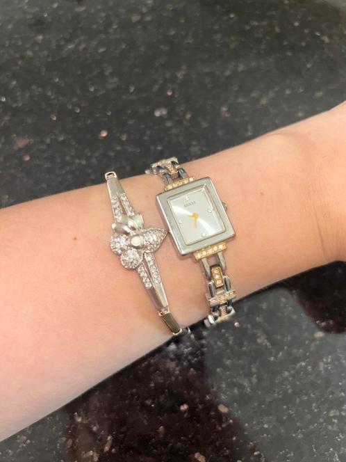 Origineel Vintage GUESS Dameshorloge, Sieraden, Tassen en Uiterlijk, Horloges | Dames, Zo goed als nieuw, Polshorloge, Guess, Staal