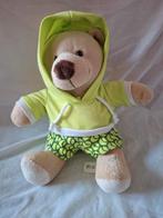 Knuffel Lichtbruin met kleding hh, Kinderen en Baby's, Speelgoed | Knuffels en Pluche, Beer, Onbekend, Ophalen of Verzenden, Zo goed als nieuw