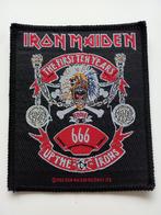 Iron Maiden zeer zeldzame vintage 1990 patch 136 ten years, Verzenden, Nieuw, Kleding