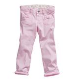 Roze H&M broek broekje chino met decoratief zakken riem 110, Broek, HM, Meisje, Nieuw
