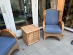 Rotan stoelen, Huis en Inrichting, Ophalen, Gebruikt, Twee, Bruin