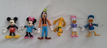 DISNEY FIGUREN 6x | Mickey-Duck-Pluto-Goof-PVC-Walt-Donald beschikbaar voor biedingen