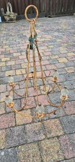 Ijzeren kroonluchter, Huis en Inrichting, Lampen | Kroonluchters, Ophalen of Verzenden, Gebruikt