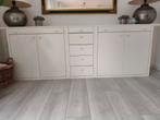 Mooie witte dressoir met lades en deuren, Ophalen, Gebruikt, 200 cm of meer, 25 tot 50 cm