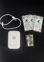 HP Sprocket Wit met 32 stuks fotopapier en opladerkabel, Computers en Software, Ophalen of Verzenden, Zo goed als nieuw